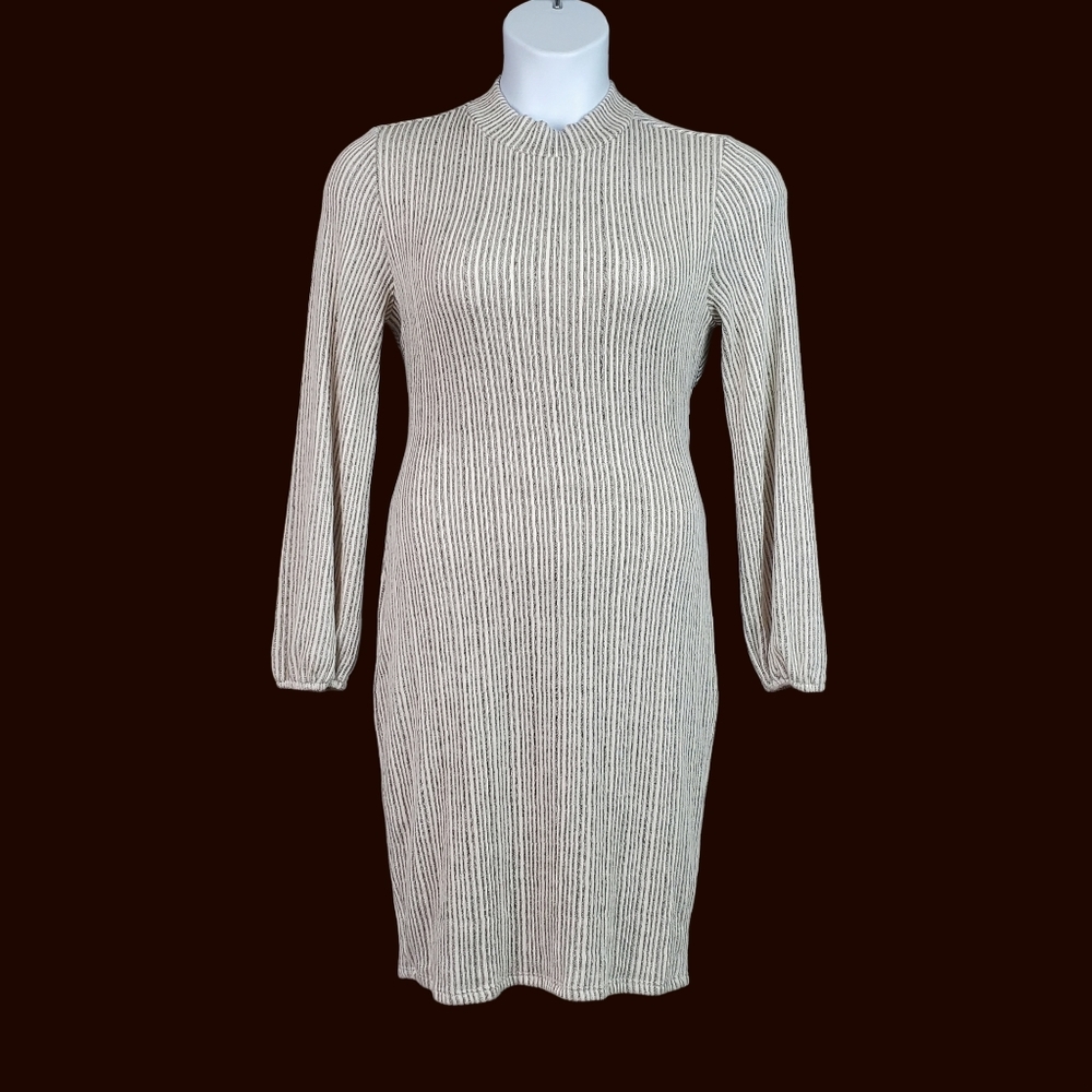Fashion Nova Cream Ribbed Believe It Backless Mini Dress Size 1X NWT - Picture 1 of 11